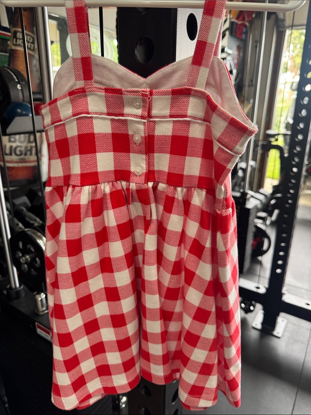 Janie & Jack Red and White Gingham Sundress - Picture 2 of 3